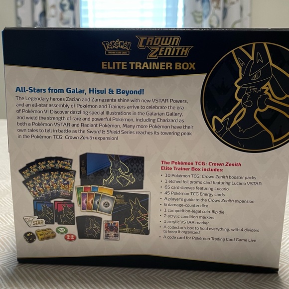 Pokemon Crown Zenith Trainer Box ETB NO PACKS - Picture 4 of 8